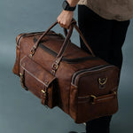 Everluxe Walker Leather Weekender Bag Traveler